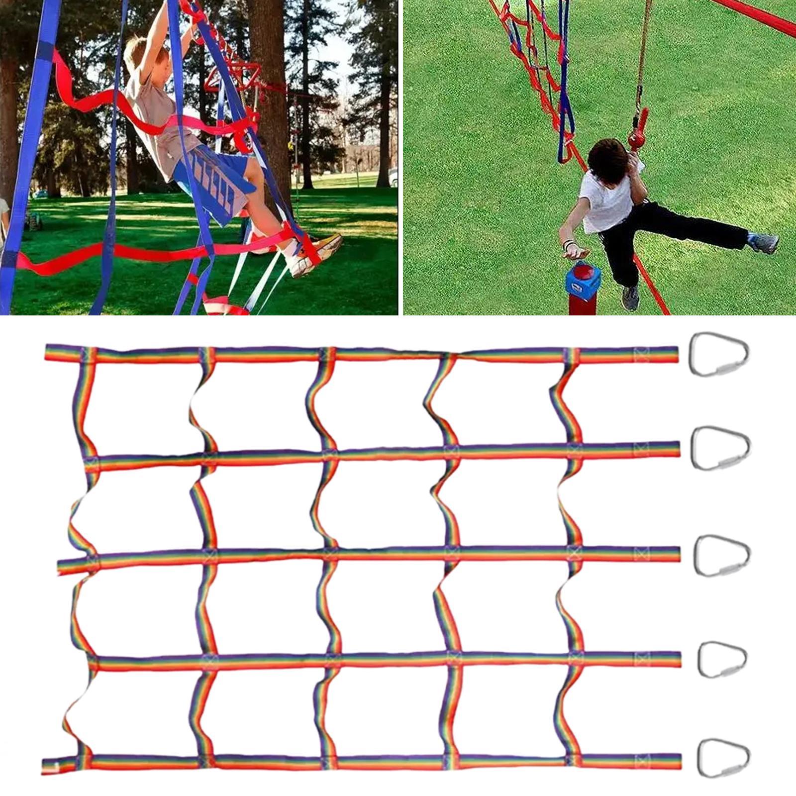 Kids Climbing Net Rainbow Rope - Rope Climb recension och pris